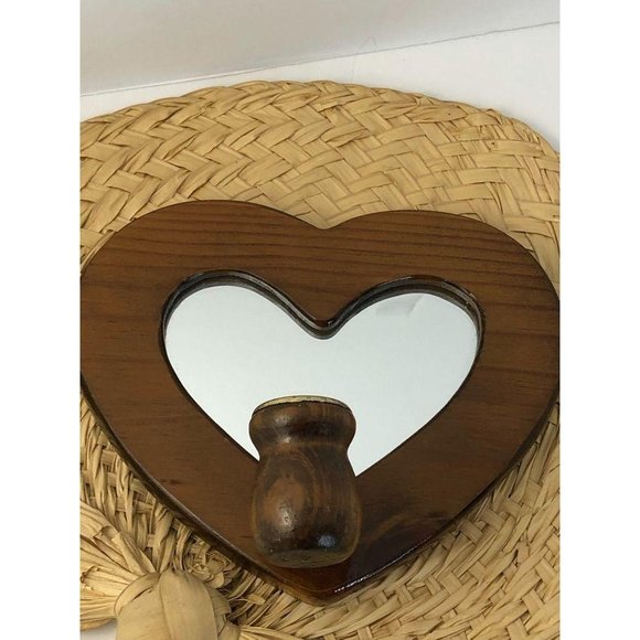 Vintage Heart Mirror Candle Holder Boho Decor - Picture 5 of 6